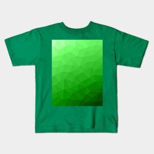 Light green gradient geometric mesh pattern bright triangles ombre Triangle Kids T-Shirt